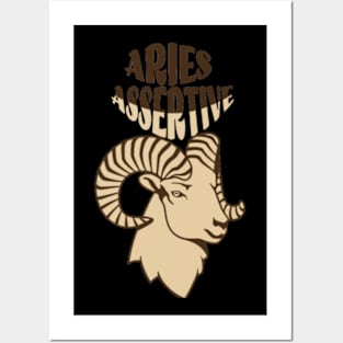 aries assertive Posters and Art